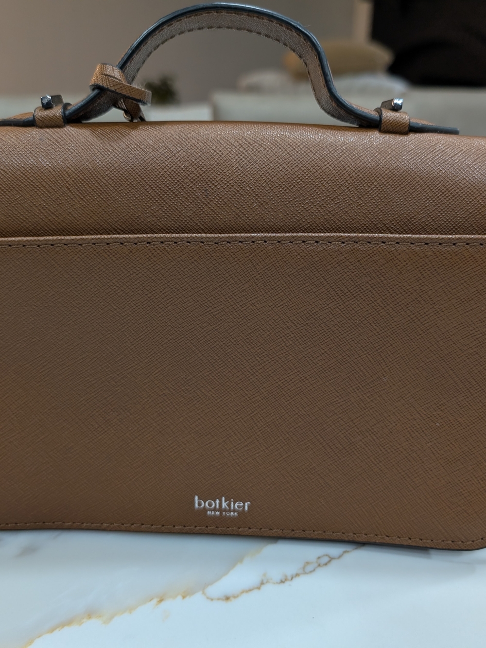 Botkier Tan Leather Top-Handle Satchel - Picture 3 of 5